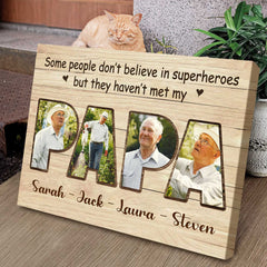 Personalized Gifts for Grandpa, Papa Gifts, Papa Photo Collage Print, Fathers Day Gifts For Papa