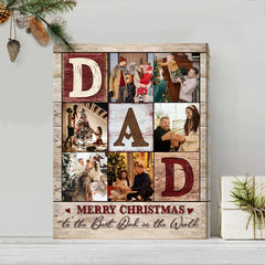 Dad Photo Collage Poster Print, Personalized Gifts For Dad, Best Christmas Gifts