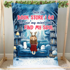Lose My Mind And Find My Soul, Personalized Blanket, Gifts For Book Lover