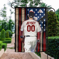 Custom Personalized Baseball Graden Flag - Best Gift Idea For Baseball Lovers