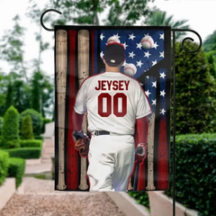 Custom Personalized Baseball Graden Flag - Best Gift Idea For Baseball Lovers