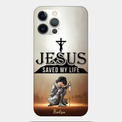 Jesus Saved My Life Personalized Phone Case