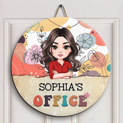 Personalized Custom Door Sign - Welcoming, Birthday Gift For Office Staff, Colleague - Welcome To My Office