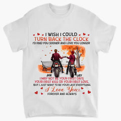 Personalized Couple Clothes - Gift Ideas for Couple/Him/Her/Valentine's Day - I wish I could turn back time