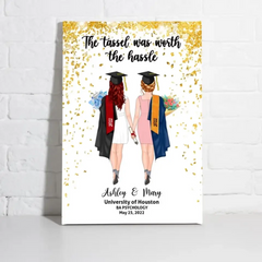 Personalized Canvas/ Poster, We Did It, Graduating Custom Gift for Graduation