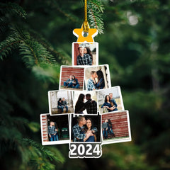 Photo Tree Christmas - Personalized Acrylic Photo Ornament