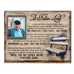 Personalized Sympathy Gifts, Memorial Picture Frame with Memorial Poems, In Memory of Poster