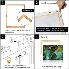 DIY Solid Wood Canvas Frame Kit