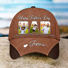 Happy Father's Day You Are The World Personalized Cap