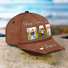 Happy Father's Day You Are The World Personalized Cap