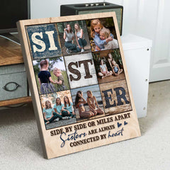 Personalized Sister Photo Collage Poster, Mother’s Day Gift for Sister, Sister Photo Gifts, Christmas Sister Gift