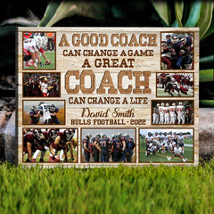 Personalized Sport Gift for Coach Photo Collage, Sports Coach Thank You Gift, Photo Collage Poster