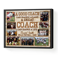 Personalized Sport Gift for Coach Photo Collage, Sports Coach Thank You Gift, Photo Collage Poster