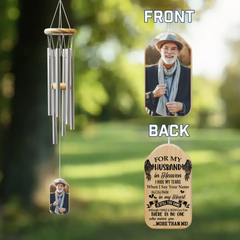 I Hide My Tears When I Say Your Name - Personalized Wind Chime - Best Memorial Gifts For Your Loss Of Your Love