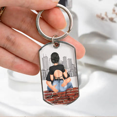 Drive Safe - Personalized Engraved Stainless Steel Keychain