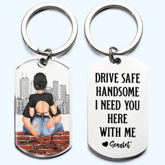 Drive Safe - Personalized Engraved Stainless Steel Keychain