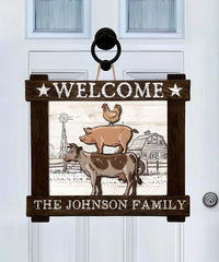 Personalized Farming Wood Sign Gift For Farmer