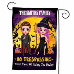 Halloween No Trespassing Flag