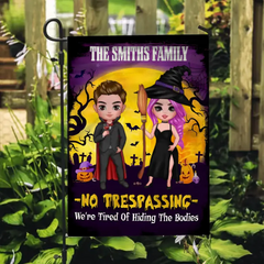 Halloween No Trespassing Flag