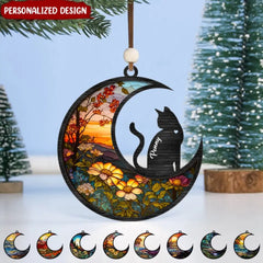 Personalized Puppy Pet Dog and Cat Loss Memorial Suncatcher Ornament