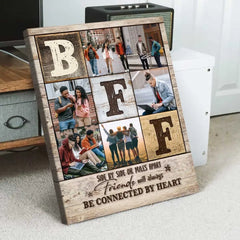 Best Friend Photo Collage Print, Personalized Birthday Gifts for Best Friend, Gift For Bff