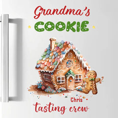 Grandma's Cookies Tasting Crew - Personalized Custom Decal - Christmas Gift For Grandma, Mom, Family Members