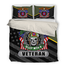 Custom Bedding Set US Military Services Veteran Proudly Served Premium Multiple Gift For Veteran