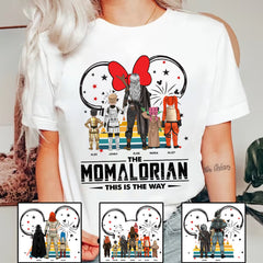 Custom Momalorian This Is The Way Shirt - Tatooine Sunset Shirt Gift For Mom