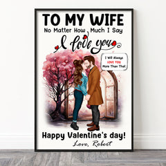 I Will Always Love You, Personalized Canvas, Kissing Couple Gifts