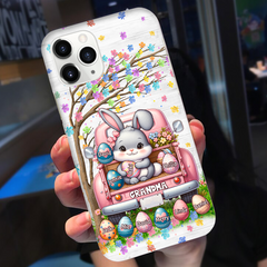 Grandma Bunny With Easter Egg Grandkids Personalized Phone case