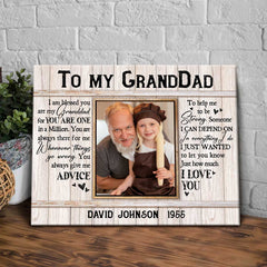 Grandpa Photo Gifts From Grandkids, Best Gifts For Grandfather, Grandpa Fathers Day Gift