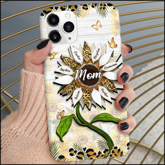 Nana, Mom, Auntie Sunflower - Birthday, Loving Gift For Mother, Grandma, Grandmother - Personalized Phone Case