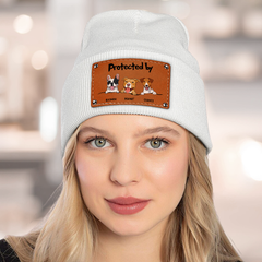 Protected By Dog 2 - Personalized Custom Beanie