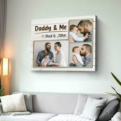 Daddy And Me Photo Print, First Fathers Day Gift For Daddy, Personalized Gift For New Dad From Baby