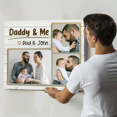 Daddy And Me Photo Print, First Fathers Day Gift For Daddy, Personalized Gift For New Dad From Baby